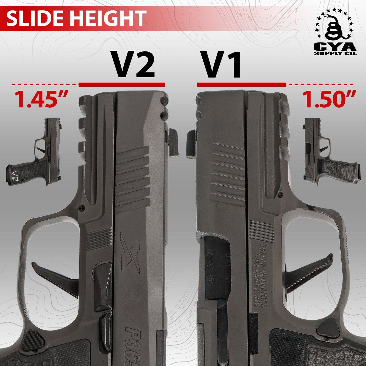 Sig Sauer P365 - AXG LEGION Gen - 2 IWB Holster | BASE IWB CYA Supply Co.