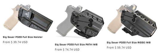 Sig P320 Holster - CYA Supply Co: Secure, Durable, and Concealed Carry Solutions - CYA Supply Co.