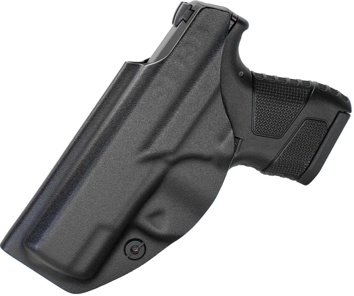 CYA black Base IWB holster on a black Mossberg MC1SC handgun