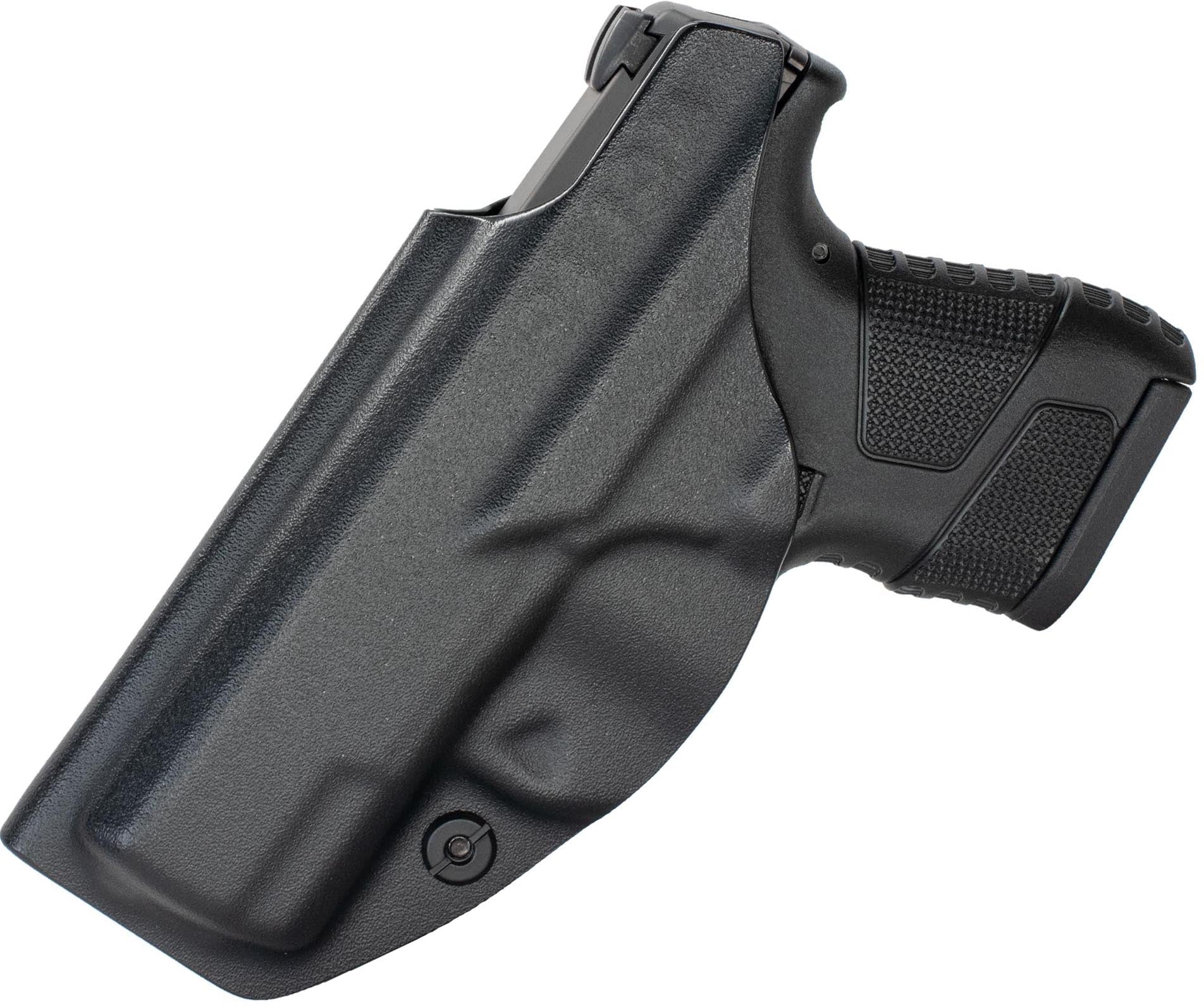CYA black Base IWB holster on a black Mossberg MC1SC handgun