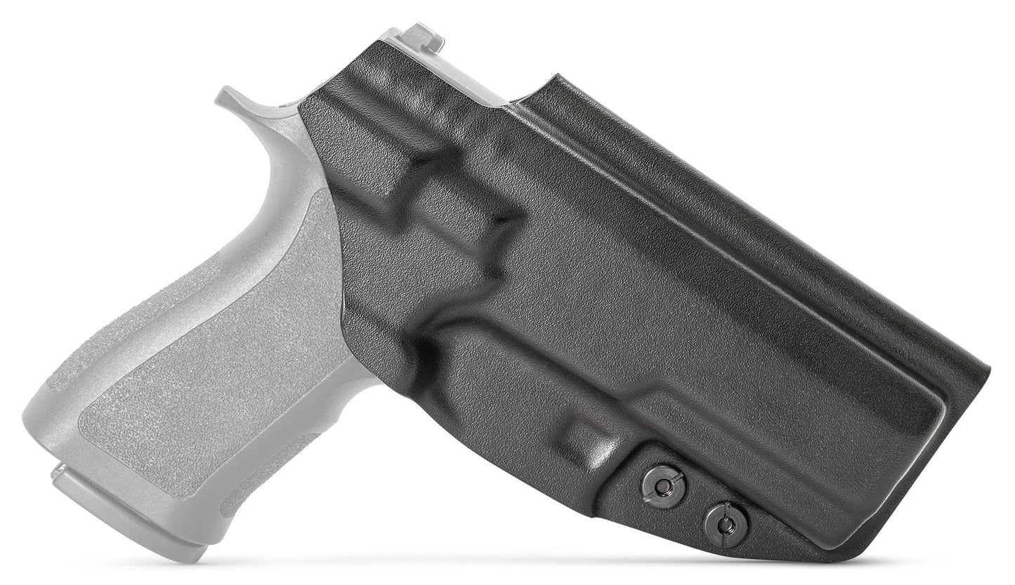 CYA XCarry Holster in black on a black Sig Sauer P320 handgun