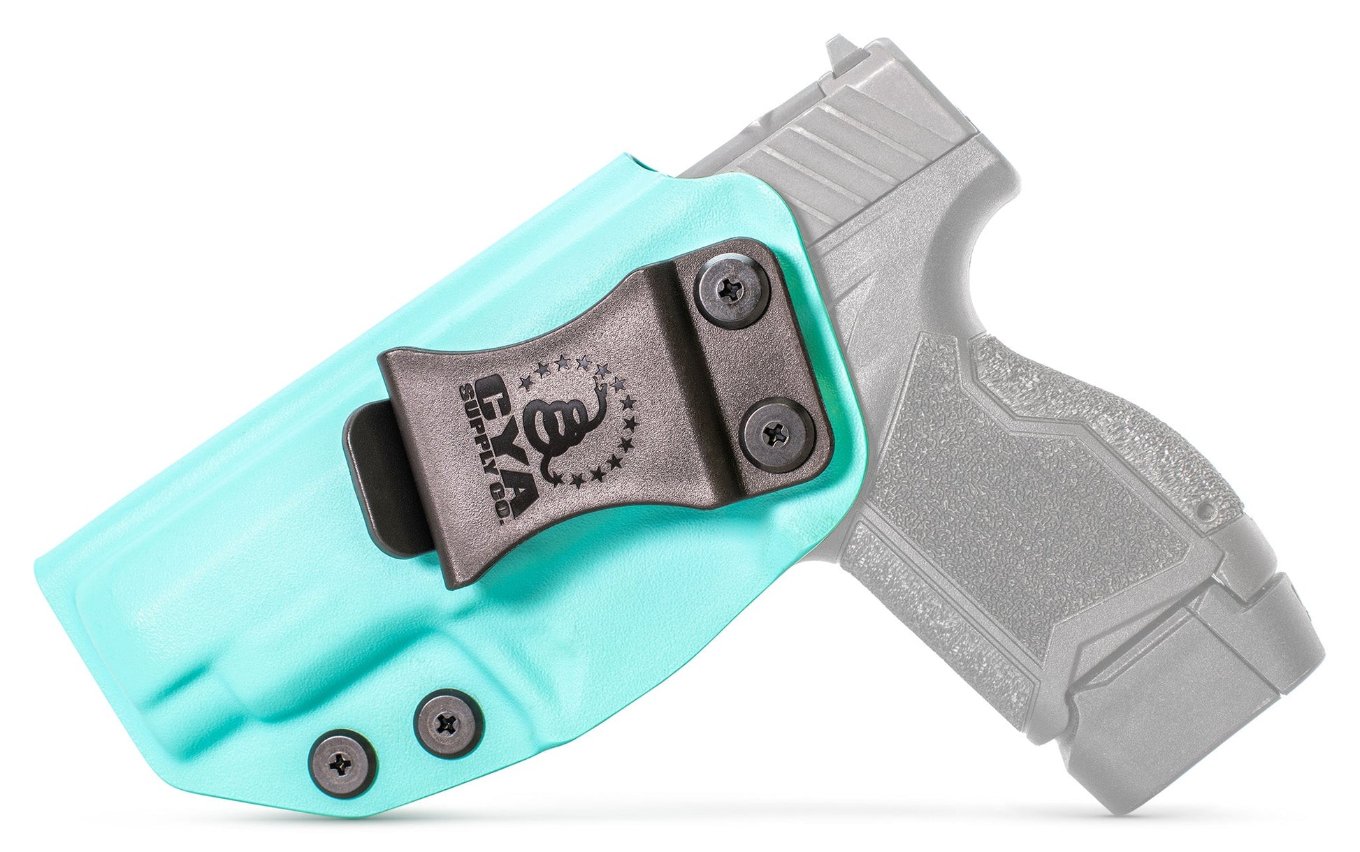 CYA Holster in Teal Blue color on a black Taurus GX4XL