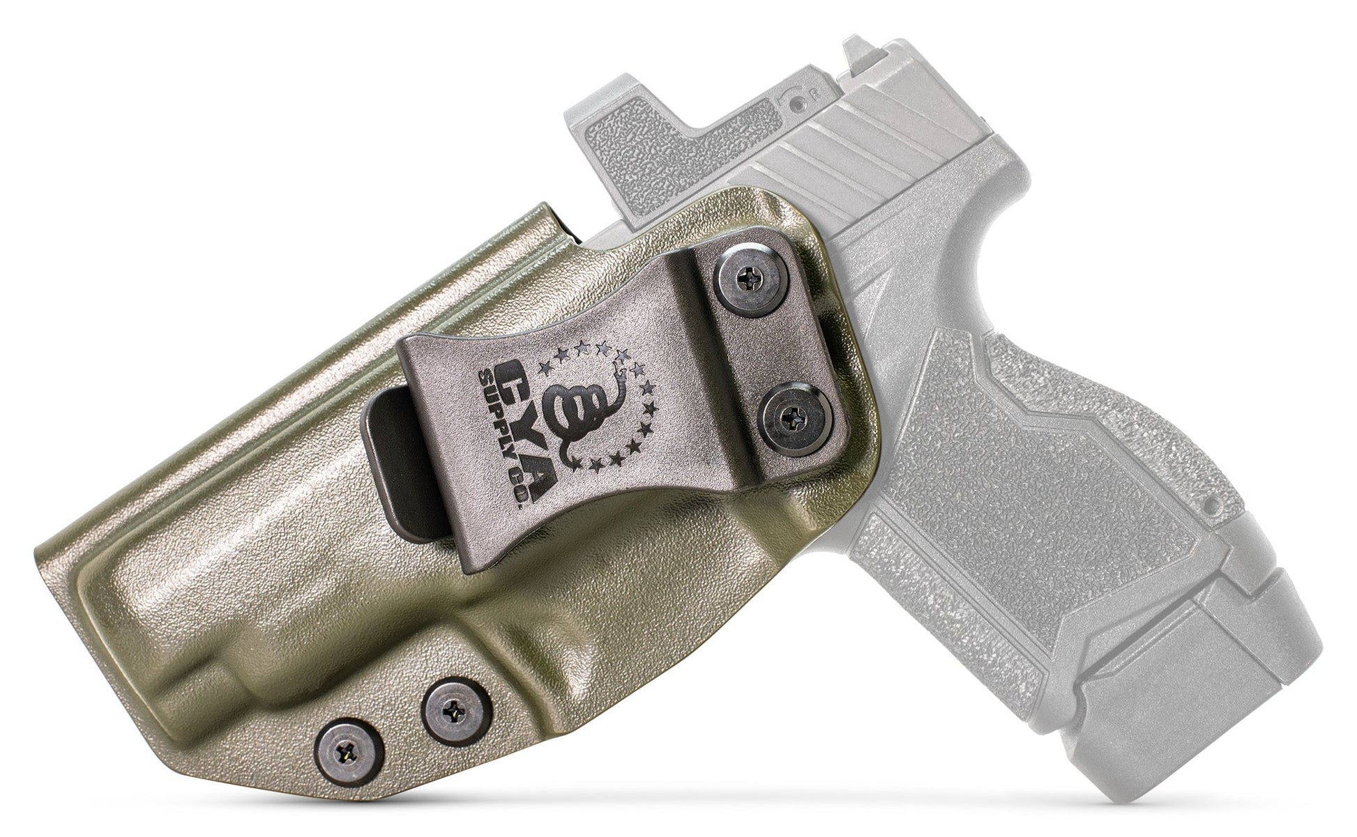 CYA Holster in OD green color on a black Taurus GX4XL