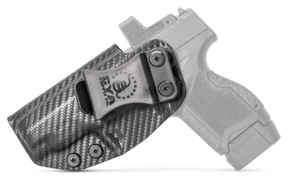 CYA Holster in carbon steel color on a black Taurus GX4XL