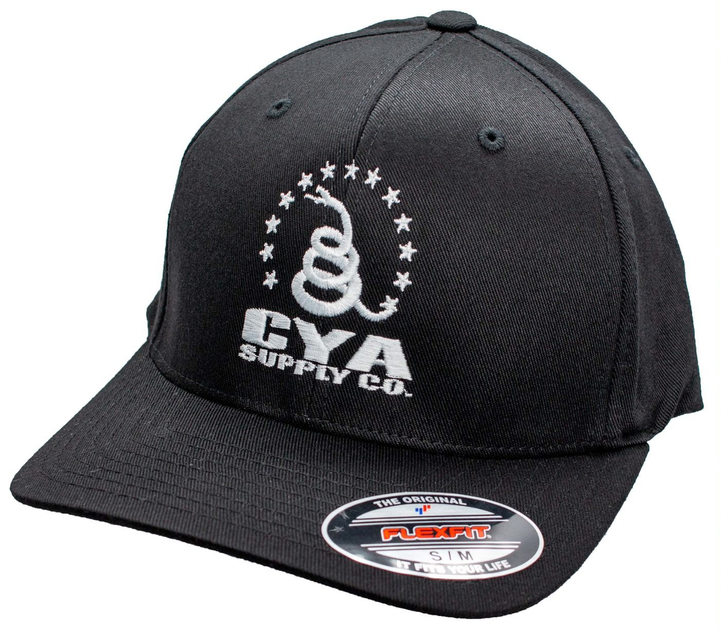 FLEXFIT FITTED CAP BLACK CYA Supply Co.