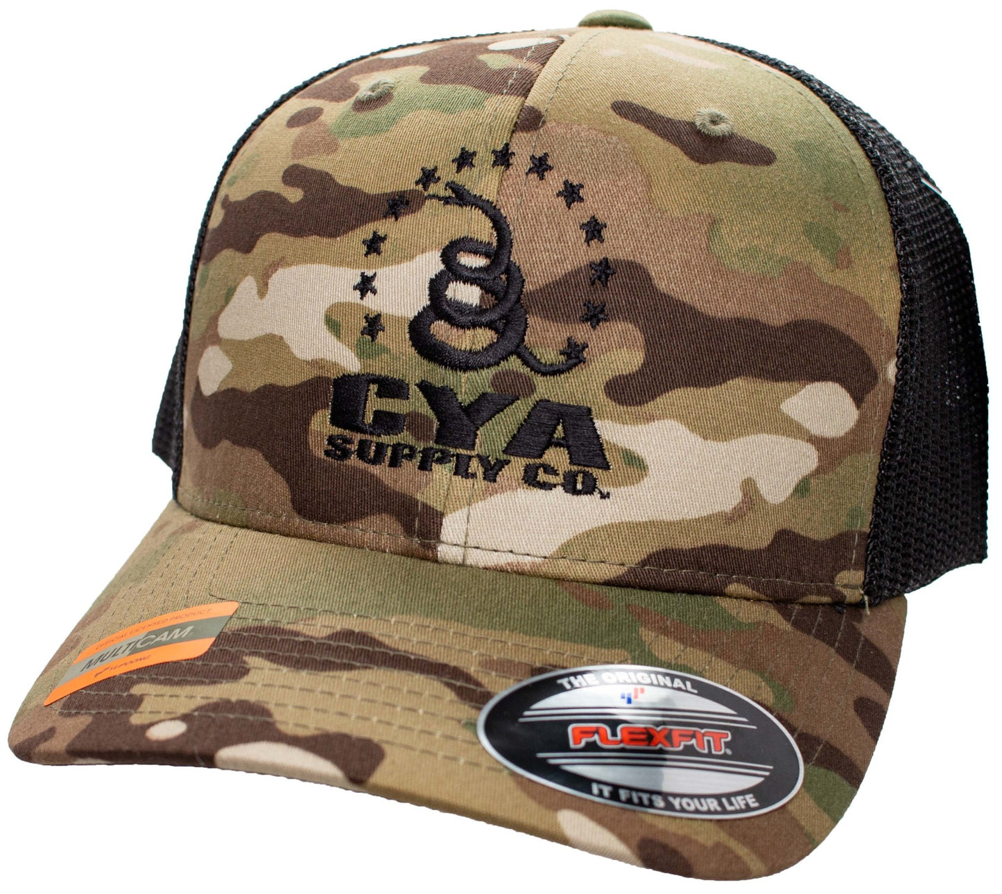 RETRO SNAPBACK TRUCKER FLEXFIT CAP MULTICAM CYA Supply Co.