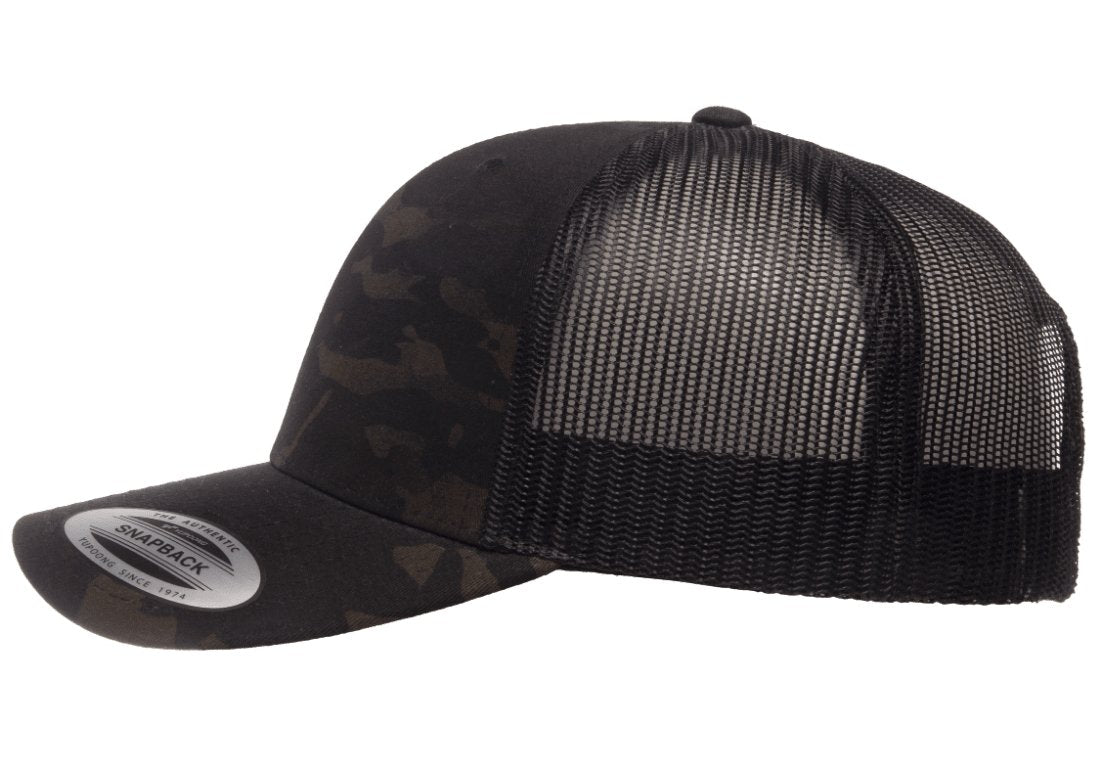 RETRO SNAPBACK TRUCKER FLEXFIT CAP MULTICAM BLACK CYA Supply Co.