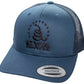 RETRO SNAPBACK TRUCKER FLEXFIT CAP NAVY BLUE CYA Supply Co.